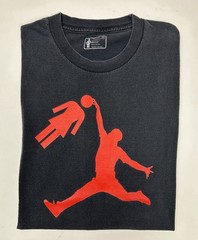 Girl Skateboards Eric Koston Frost Jam 2010 Jumpman Dunk Logo Skate Tee XL Black