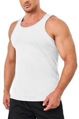 Mens Sleeveless Muscle Tee Cotton Tank Tops Summer Gym Workout Casual Undershirt