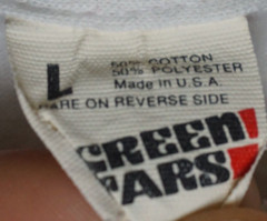 Vintage Tiananmen Square Protest T Shirt Large Screen Star Politics Tee 80s Thin