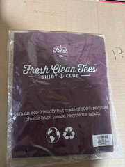 Fresh Clean Tees Mens Large V-Neck Garnet Red Soft Stretch Shirt Casual