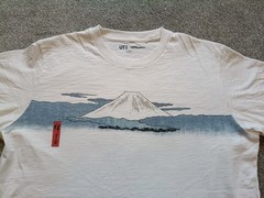 Uniqlo UT Mt Fuji Ukiyo-e T-Shirt (MFA Boston Collection) Size L