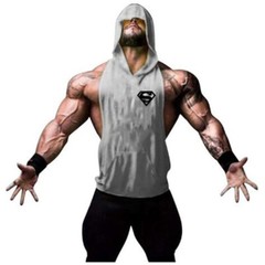 Men’s Muscle Tank Tops Sleeveless Hoodie Workout Shirts Athletic Gym Shirt