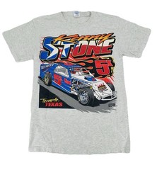 Vintage 90s Kenny Stone Dirt Track Driver NASCAR Race car Texas Shirt Size Small