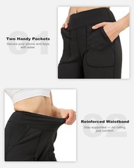 34″/32″ Inseam Tall Wide Leg Pants for Women 4-Way Stretch Loose Fit High Wai…