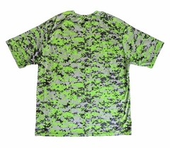 Badger Sport T Shirt Mens 2XL Green Digital Camo Short Sleeve Crew Neck