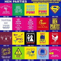Personalised Custom Printed T Shirt Printing Design Your Own Stag Do Hen Party