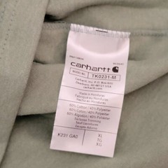 CARHARTT Shirt ADULT EXTRA LARGE XL GREEN WORK WEAR HEAVYWEIGHT Long Sleeve NWT