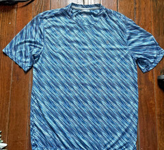 REEL LEGENDS Mens Sz Medium Reel-Tec T-shirt Cool Easy Care Blue, VGUC