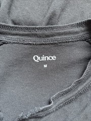 Quince Cotton Modal Long Sleeve Henley Tee Mens Medium Black Lightweight Capsule