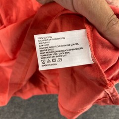 Greg Norman Shirt Men M Orange Crew Neck Short Sleeve Cotton Regular Fit