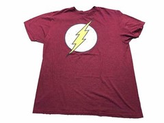 DC Comics The Flash T-Shirt Men’s Medium L Short Sleeve Crew Neck Graphic Red