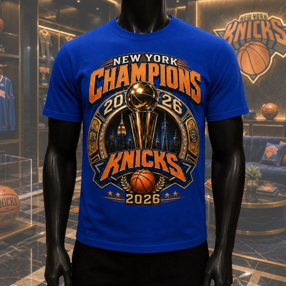 New York Basketball 2026 Champions Shirt, New York Knicks Champions Fan Tee