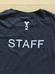 Destiny 2 Bungie Video Game Staff Black Cotton T Shirt Size Men’s Medium