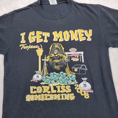 Vintage JERZEES Shirt Mens Small High School Homecoming Corliss Trojans Black