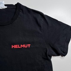 Helmut Lang Shirt Mens XL Black In Lang We Trust Graphic Slogan Tee 2018