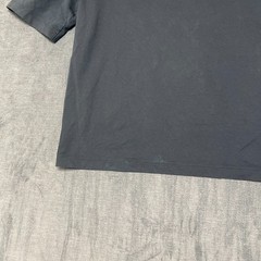 Uniqlo U AIRism T-Shirt Mens Small Dark Gray Cotton Everyday Wear Oversized Logo