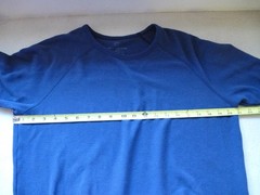 Mack Weldon Shirt Mens Large Navy Thermal Waffle Crewneck Long Sleeve Raglan