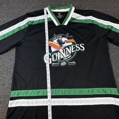 Guinness Mens XL Hockey Jersey Medium Ireland 1759 Promo Toucan Black Green