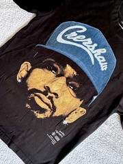 Game Changer Nipsey Hussle Big Face T-Shirt, Black, Large, Crenshaw