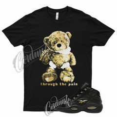 SMILE T Shirt for Question Mid Black Metallic Gold Toe DMP 1 6 7 95 97 3