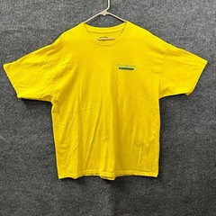 Reel Legends Mahi Mahi Graphic Mens Shirt Size XXL Yellow Cotton Short Sleeve