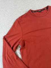 Public Rec Shirt Mens S Long Sleeve Orange Stretch