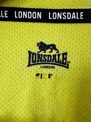 Lonsdale London Neon Yellow Graphic T-Shirt – Mens Large – Sporty Mesh