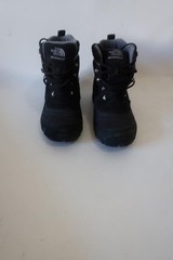 Boys The North Face Chilkat Lace II Waterproof Black Suede/Rubber Boots 4