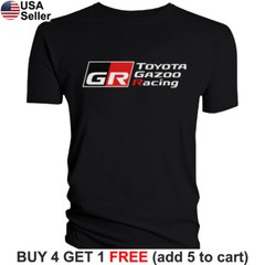 Toyota Gazoo Racing T-Shirt TGR Logo TRD JDM Motorsport GR Supra F1 Sport BTY08