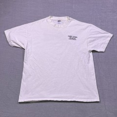 Vintage Hanes Mens White Casey Jones Museum Vaughan Mississippi T-Shirt Size XL