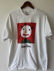 VINTAGE 1998 Neiman Marcus Joan Miro Style Holiday Graphic Art T-Shirt