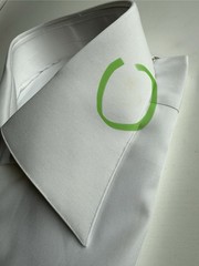 Battaglia Beverly Hills Shirt 15/38 White Long Sleeve Cotton MOP Buttons