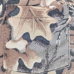 Vintage Ace Sportswear Camo Pocket T Shirt Adult X-Large Woods Nature Trees