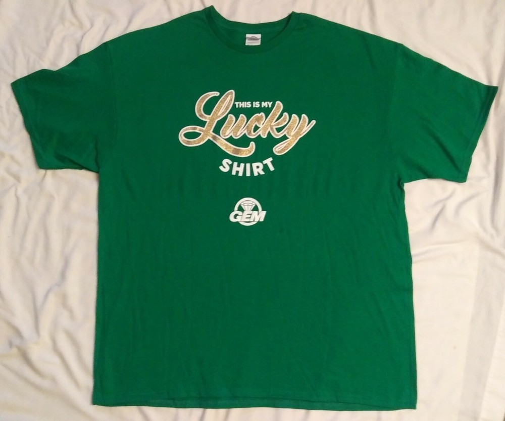 Way To Celebrate St. Patrick’s Day Graphic Men’s 2XL This Is My Lucky T-Shirt