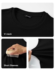 Mens Tank Tops Textured Sleeveless Streetwear T Shirts Workout Muscle Gym Shi…