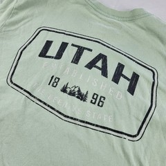 State of Mine Utah Tee Light Green Large “The Beehive State” minor stains