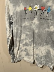 ALAB Aby Grey Tie Dye LS Shirt Size Medium Together Through The BS Zumiez