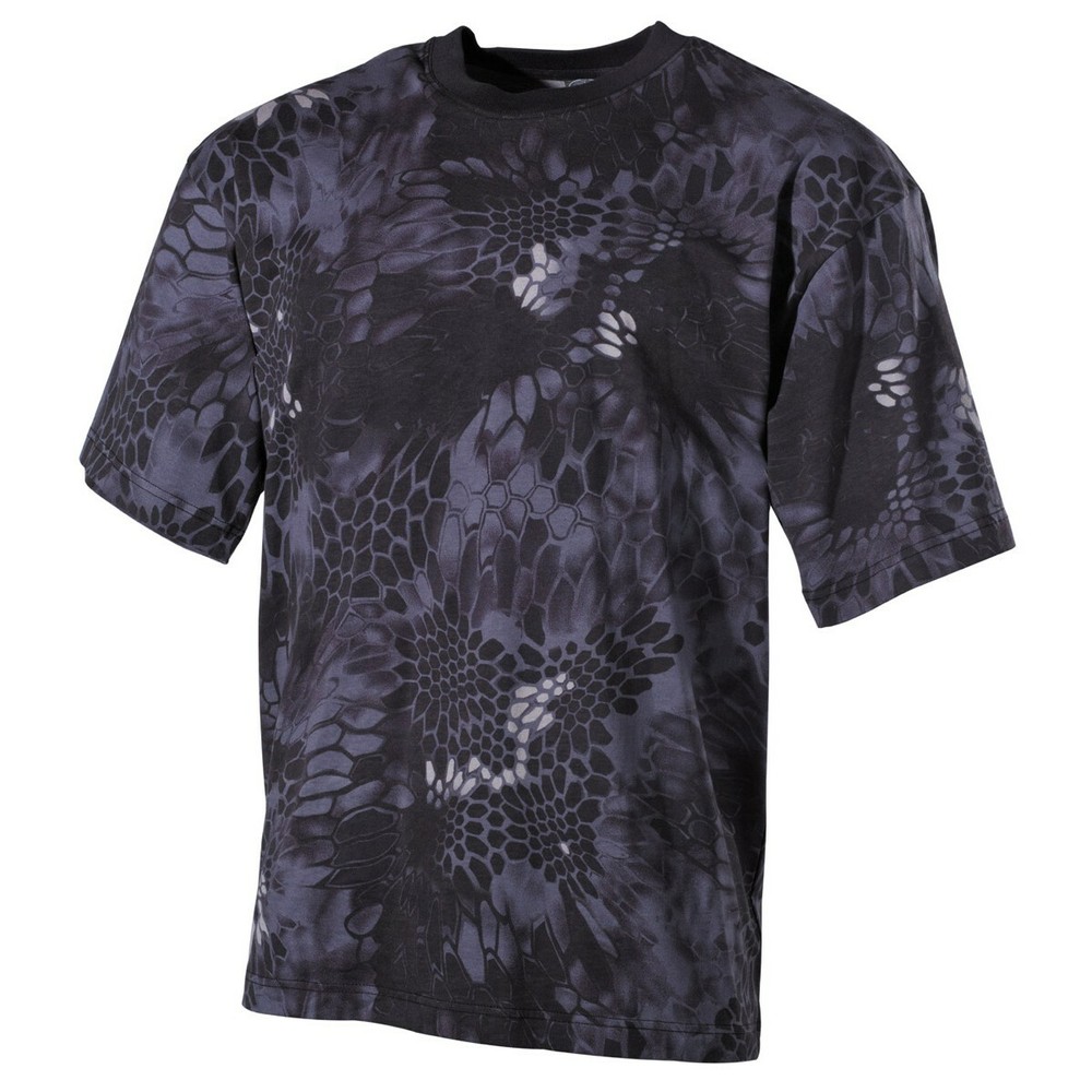 MFH T-shirt Men’s Short Sleeve Military Crew Neck Jersey US T-SHIRT Snake Black