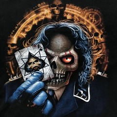 Vintage Skull Playing Card T Shirt Mens 2XL Black The Roxx Double Sided Y2K Tee