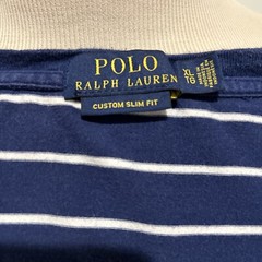 Mens XLTG Polo Ralph Lauren Plain Striped T/Tee Shirt Crewneck Short Sleeve