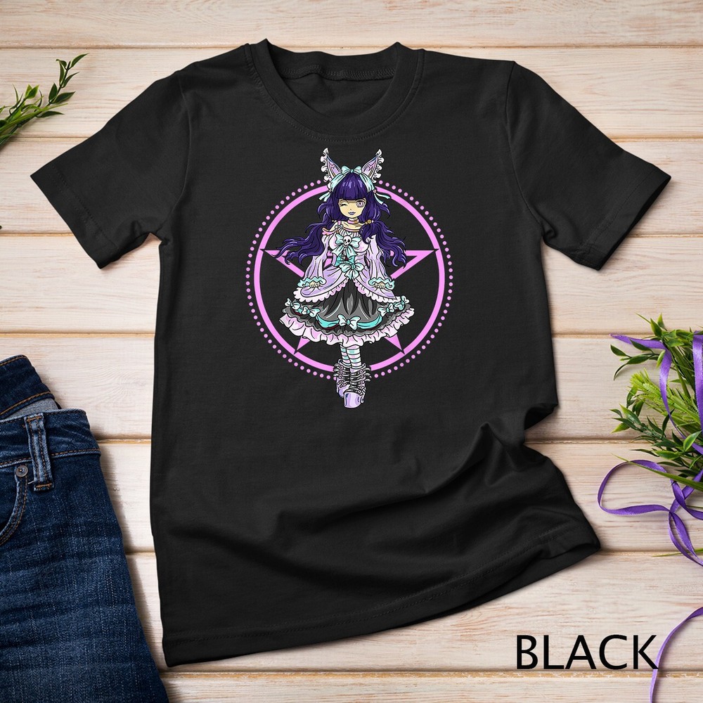 Pastel Goth Lolita Princess Court Dress Punk Cosplay Anime Unisex T-shirt