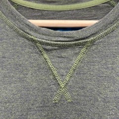 The North Face Shirt Mens Large Green Pullover Cotton Blend Thick Cotton B170