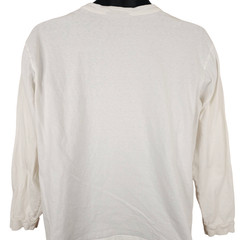 Mossimo T Shirt Mens Size Medium White Long Sleeves Surf And Skate