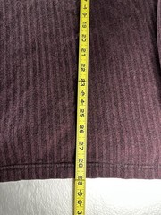 VTG Hill & Archer Henley Mens XXL Burgundy 100% Cotton Ribbed Pullover Sweater