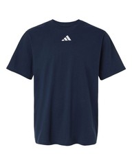 Adidas Mens S-4XL Fresh Logo T-Shirt 100% Cotton Crewneck Tee Short Sleeve Shirt