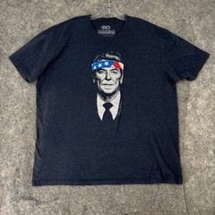 Rowdy Gentleman Reagan Shirt Men’s Extra Extra Large Ronnie Ronald Bandana Flag