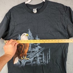 Vintage Eagle Nature Shirt Mens Large Bald Y2K Blackwater Falls West Virginia