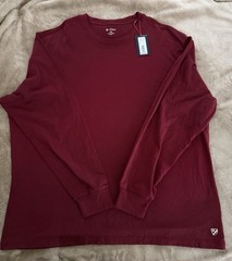 Cremieux XXL Pomegranate Long Sleeve Tee Shirt NWT