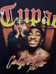 Tupac 2 Pac California Love T-Shirt Black Size L Cotton