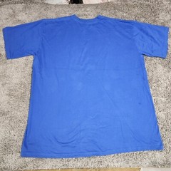 Sada Men T Shirt 5XL Blue Color Work Wear Small Stain
